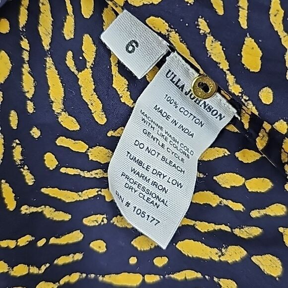 Ulla Johnson Macie Top in Noir Flutter Sleeve Cotton Poplin Blouse NWT Size 6 - Picture 7 of 9